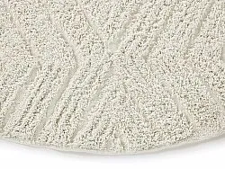 Ronde vloerkleden - Amberley Natural Cotton Shaggy (gebroken wit)