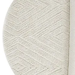 Ronde vloerkleden - Amberley Natural Cotton Shaggy (gebroken wit)