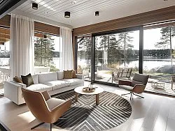 Rond vloerkleed - Amorgos (cloud)