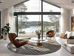 Rond vloerkleed - Amorgos (cloud)