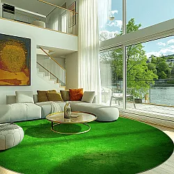 Rond vloerkleed - Anzio (groen)