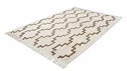 Hoogpolig vloerkleed - Arlon Natural Cotton Shaggy (beige)