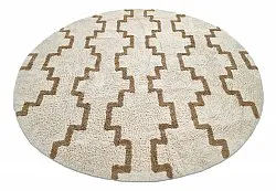 Ronde vloerkleden - Arlon Natural Cotton Shaggy (beige)