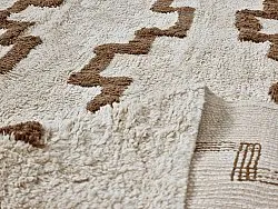 Ronde vloerkleden - Arlon Natural Cotton Shaggy (beige)