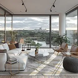 Wilton - Attika (grijs/wit/goud)