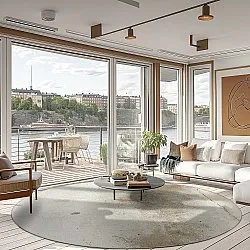 Rond vloerkleed - Aurelia (beige)