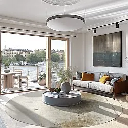 Rond vloerkleed - Aurelia (beige)