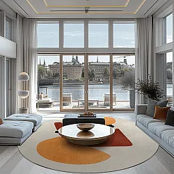 Rond vloerkleed - Beira (multi)