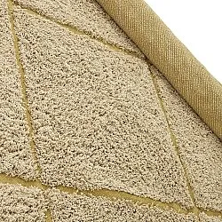 Hoogpolig vloerkleed - Bellevue Natural Cotton Shaggy (beige/bruin)