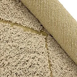 Ronde vloerkleden - Bellevue Natural Cotton Shaggy (beige/bruin)