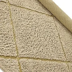 Ronde vloerkleden - Bellevue Natural Cotton Shaggy (beige/bruin)