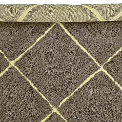 Hoogpolig vloerkleed - Bellevue Natural Cotton Shaggy (bruin/geel)