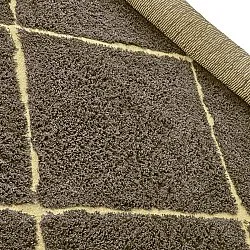 Hoogpolig vloerkleed - Bellevue Natural Cotton Shaggy (bruin/geel)