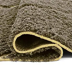 Hoogpolig vloerkleed - Bellevue Natural Cotton Shaggy (bruin/geel)