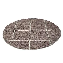 Ronde vloerkleden - Bellevue Natural Cotton Shaggy (taupe/groen)