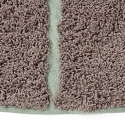 Ronde vloerkleden - Bellevue Natural Cotton Shaggy (taupe/groen)