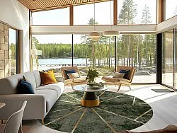 Rond vloerkleed - Bellizzi (groen)