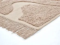 Hoogpolig vloerkleed - Bonnie Natural Cotton Shaggy (beige)