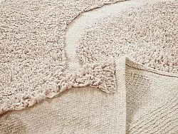 Hoogpolig vloerkleed - Bonnie Natural Cotton Shaggy (beige)
