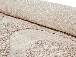 Hoogpolig vloerkleed - Bonnie Natural Cotton Shaggy (beige)