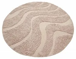 Ronde vloerkleden - Bonnie Natural Cotton Shaggy (beige)