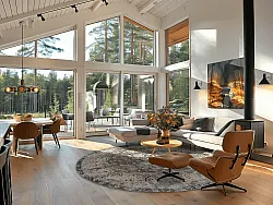 Rond vloerkleed - Bouhjar (grijs/multi)