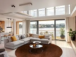 Rond vloerkleed - Bovera (bruin/rood)