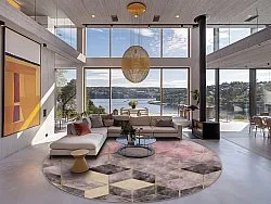 Rond vloerkleed - Brendola (roze/grijs/goud)