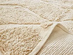 Hoogpolig vloerkleed - Brynn Natural Cotton Shaggy (beige)