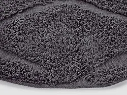 Ronde vloerkleden - Brynn Natural Cotton Shaggy (zwart)