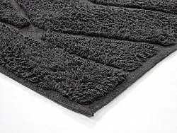 Hoogpolig vloerkleed - Brynn Natural Cotton Shaggy (zwart)