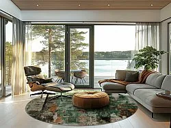 Rond vloerkleed - Calabria (multi)