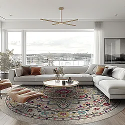 Rond vloerkleed - Castro (multi)