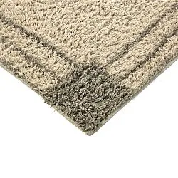 Hoogpolig vloerkleed - Cataya Natural Cotton Shaggy (beige/taupe)