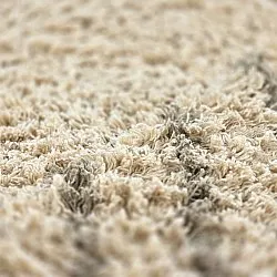 Hoogpolig vloerkleed - Cataya Natural Cotton Shaggy (beige/taupe)