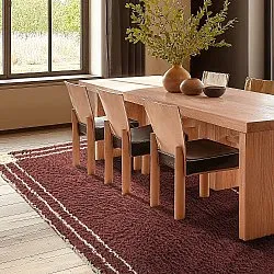 Hoogpolig vloerkleed - Cataya Natural Cotton Shaggy (bruin/beige)