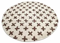 Ronde vloerkleden - Chesley Natural Cotton Shaggy (beige)