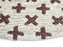 Ronde vloerkleden - Chesley Natural Cotton Shaggy (beige)