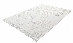 Hoogpolig vloerkleed - Como Natural Cotton Shaggy (offwhite)