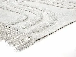 Hoogpolig vloerkleed - Como Natural Cotton Shaggy (offwhite)
