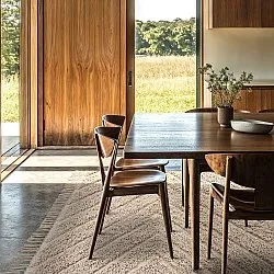 Hoogpolig vloerkleed - Conara Natural Cotton Shaggy (beige)