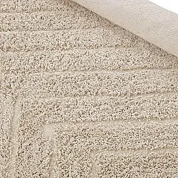 Hoogpolig vloerkleed - Conara Natural Cotton Shaggy (beige)