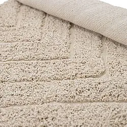 Ronde vloerkleden - Conara Natural Cotton Shaggy (beige)