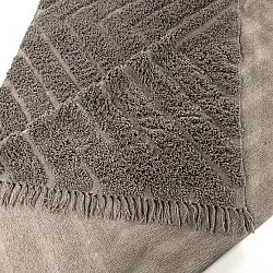 Hoogpolig vloerkleed - Conara Natural Cotton Shaggy (taupe)