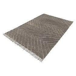 Hoogpolig vloerkleed - Conara Natural Cotton Shaggy (taupe)