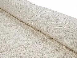 Ronde vloerkleden - Cremona Natural Cotton Shaggy (offwhite)