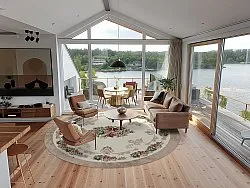 Rond vloerkleed - Delpha (beige/multi)