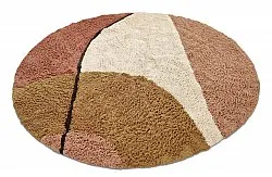 Ronde vloerkleden - Donostia Natural Cotton Shaggy (multi)