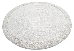 Ronde vloerkleden - Ebba Natural Cotton Shaggy (offwhite)