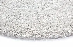 Ronde vloerkleden - Ebba Natural Cotton Shaggy (offwhite)